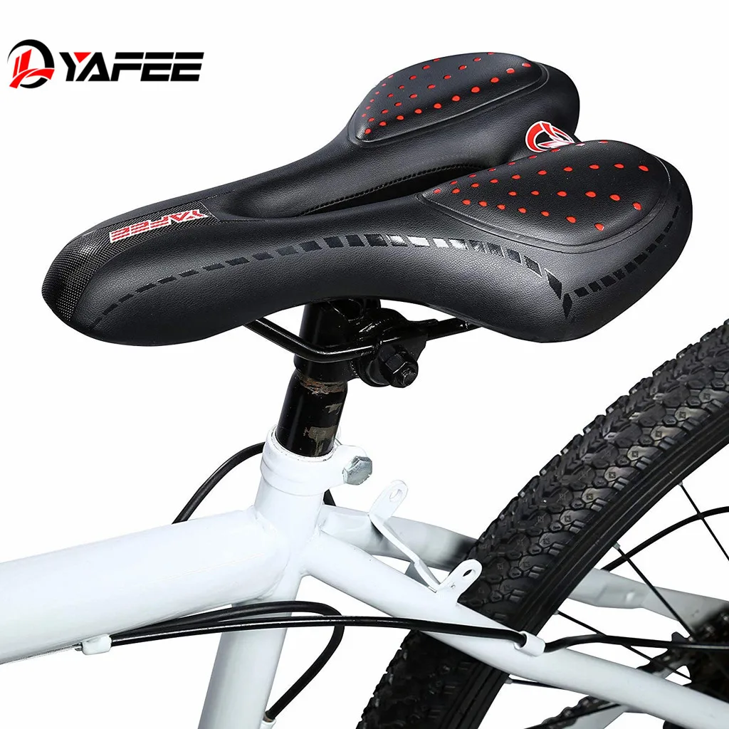 Велосипедное седло силиконовая Мягкая кожа поверхность силикагелевое