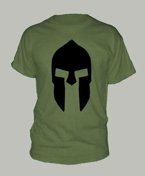 Спартан шлем Спарта футболка с коротким рукавом много цветов унисекс больше