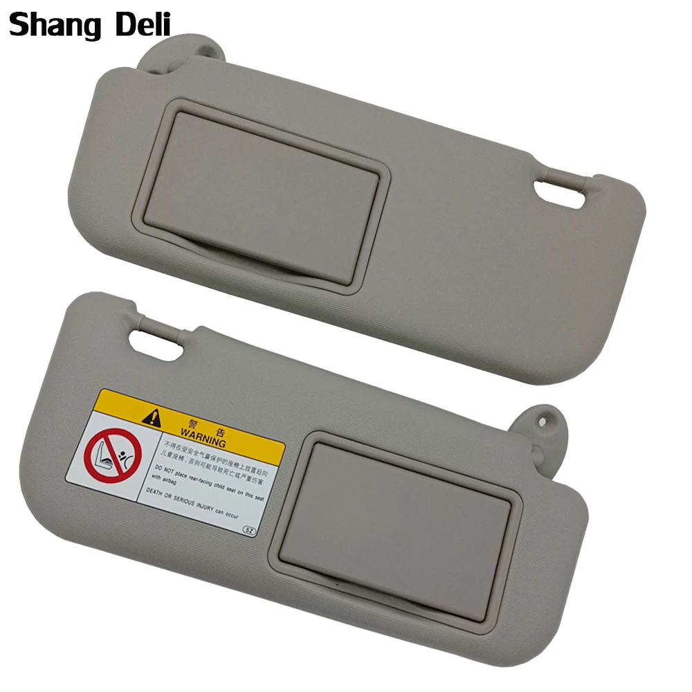 

Gray Car Sun Visor with Mirror Left Right for Toyota Corolla 2014 2015 2016 2017 2018 Accessories