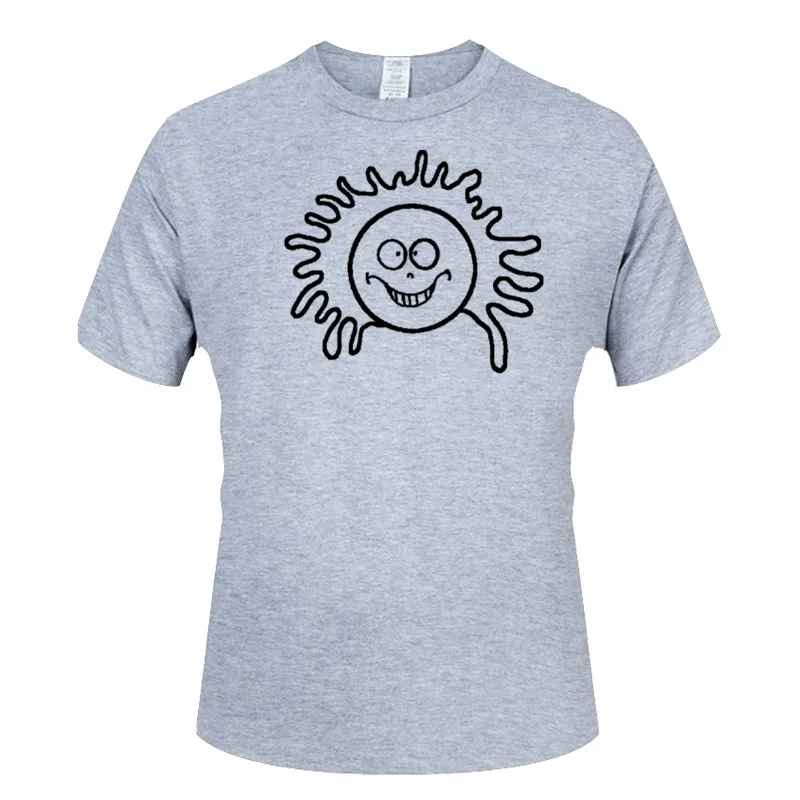 Radiate sun radiate positivity positive quote kawaii sunshine happiness cute Cool TShirts Clothes Oversized Men Short Sleeve | Мужская