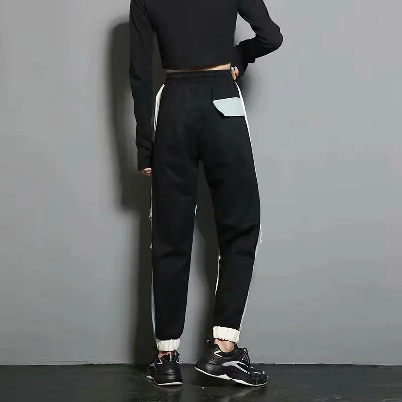 

Streetwear Women's Pants Fashion Splicing Cargo Harem Pants Hip Hop Casual female Pants Joggers Trousers Harajuku Women Pants