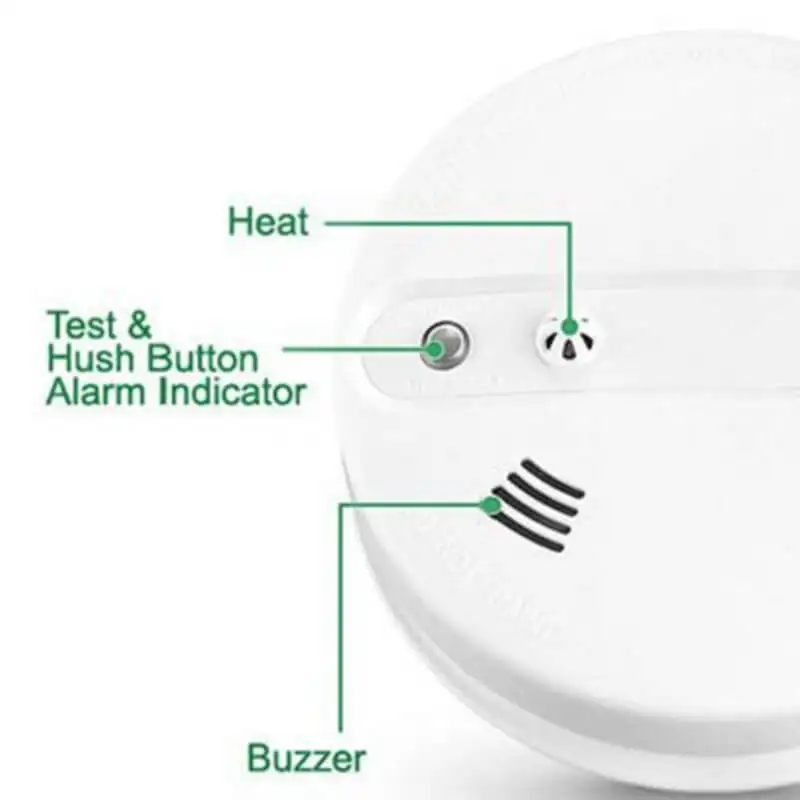 5/10pcs Fire Alarm Detector Heat Smoke Detectors With 85dB Voice Smart House 2 in 1 Standalone | Безопасность и защита