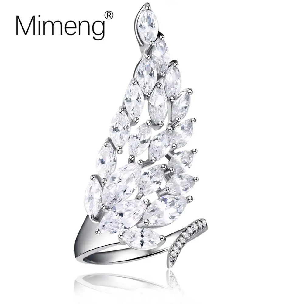 Mimeng новое горячее предложение + посеребренные Крылья Ангела женское кольцо
