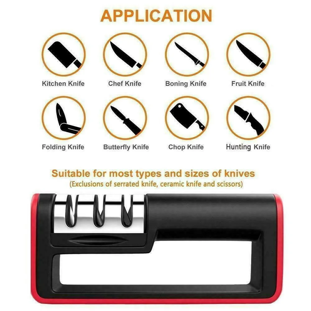 

Professional Cutter Sharpener Ceramic Tungsten Kitchen Sharpening System