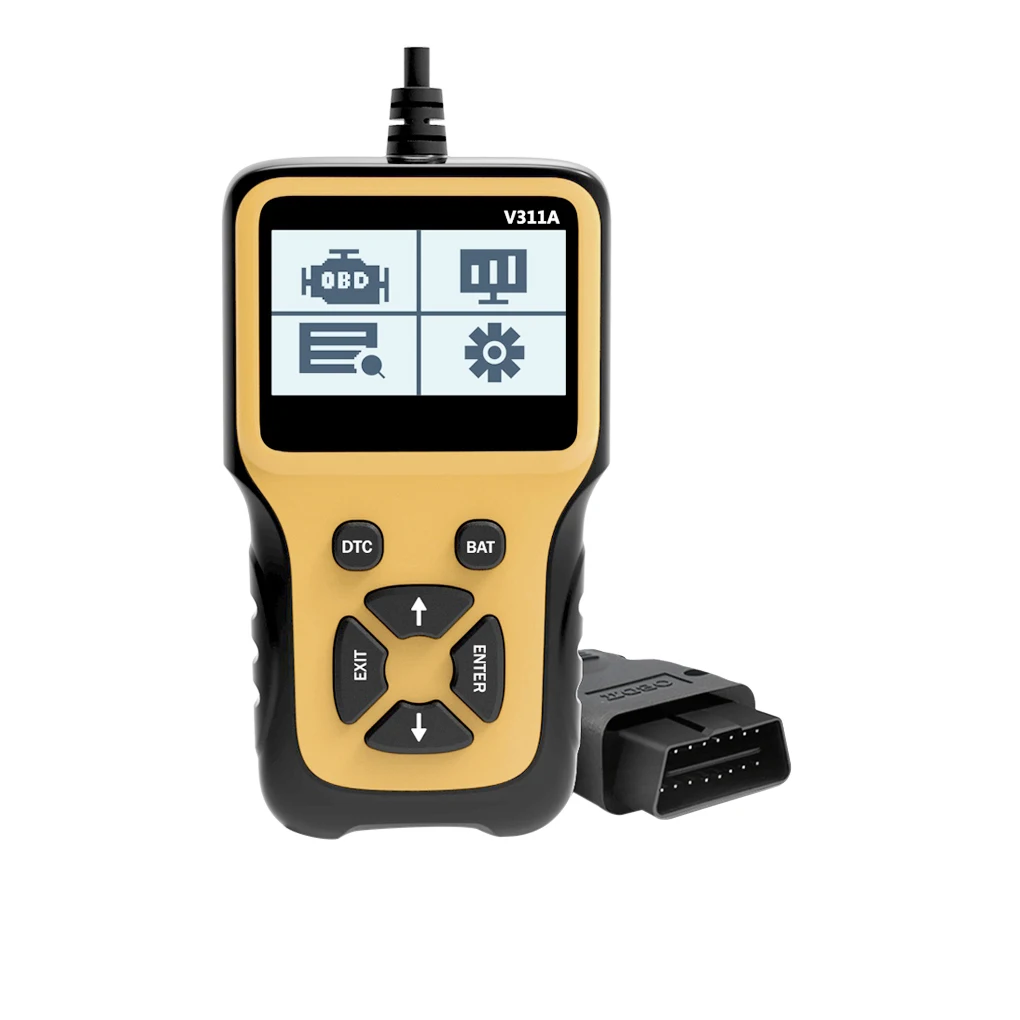 ЖК дисплей автомобиля OBD считыватель кода OBD2 сканер тестер автомобильный