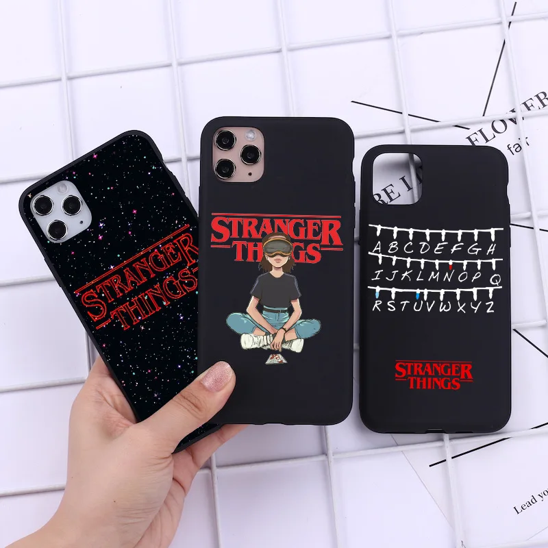 Мягкие силиконовые чехлы для телефонов iPhone 11 Pro Max очень странные дела оболочка