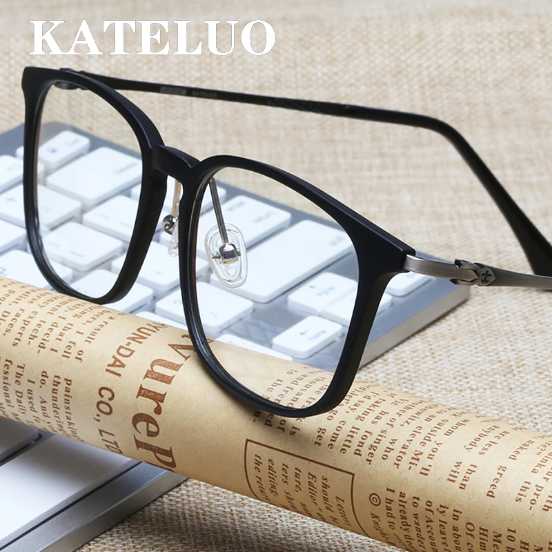 

KATELUO Unisex Computer Goggles Anti Blue Light Radiation-resistant Eyeglasses Reading Transparent Glasses Myopia Frame 9932