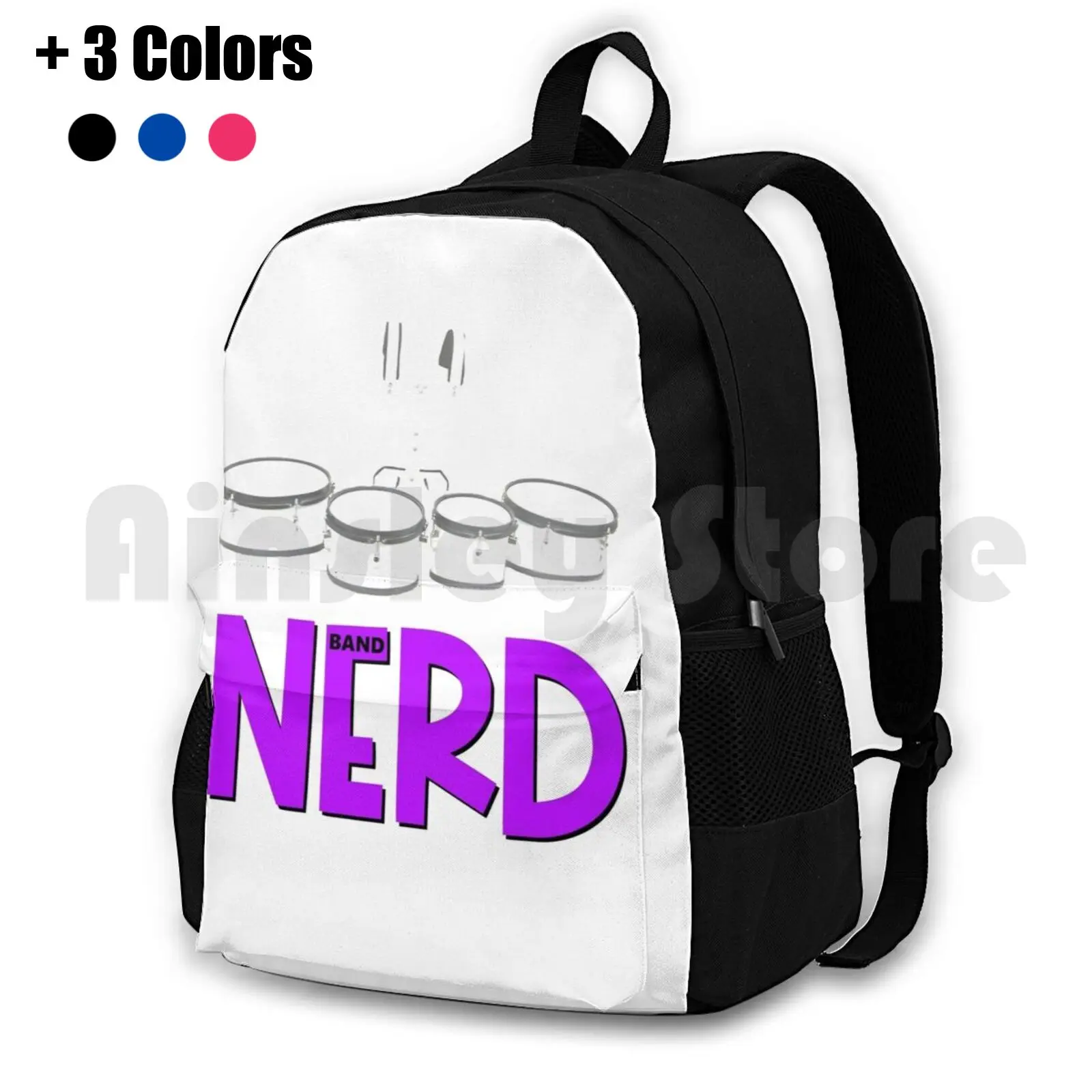 

Band Nerd-Quads / Tenors Outdoor Hiking Backpack Waterproof Camping Travel Band Band Nerd Marching Band Marching High School
