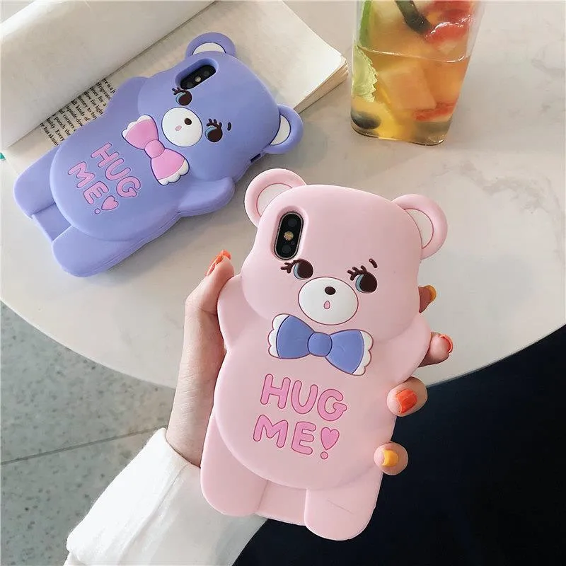 Мультяшный чехол для Xiaomi Redmi 6A 6 Note 3 4 4X 5 7 8 Pro милый медведь мягкий Sillicone Fundas