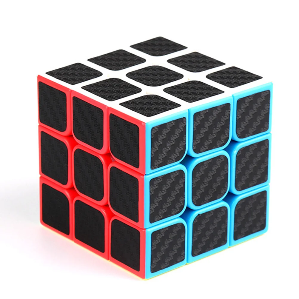 Наклейка Rubix Cube Speed 3x3x3 из гладкого углеродного волокна упражняйте свой мозг и