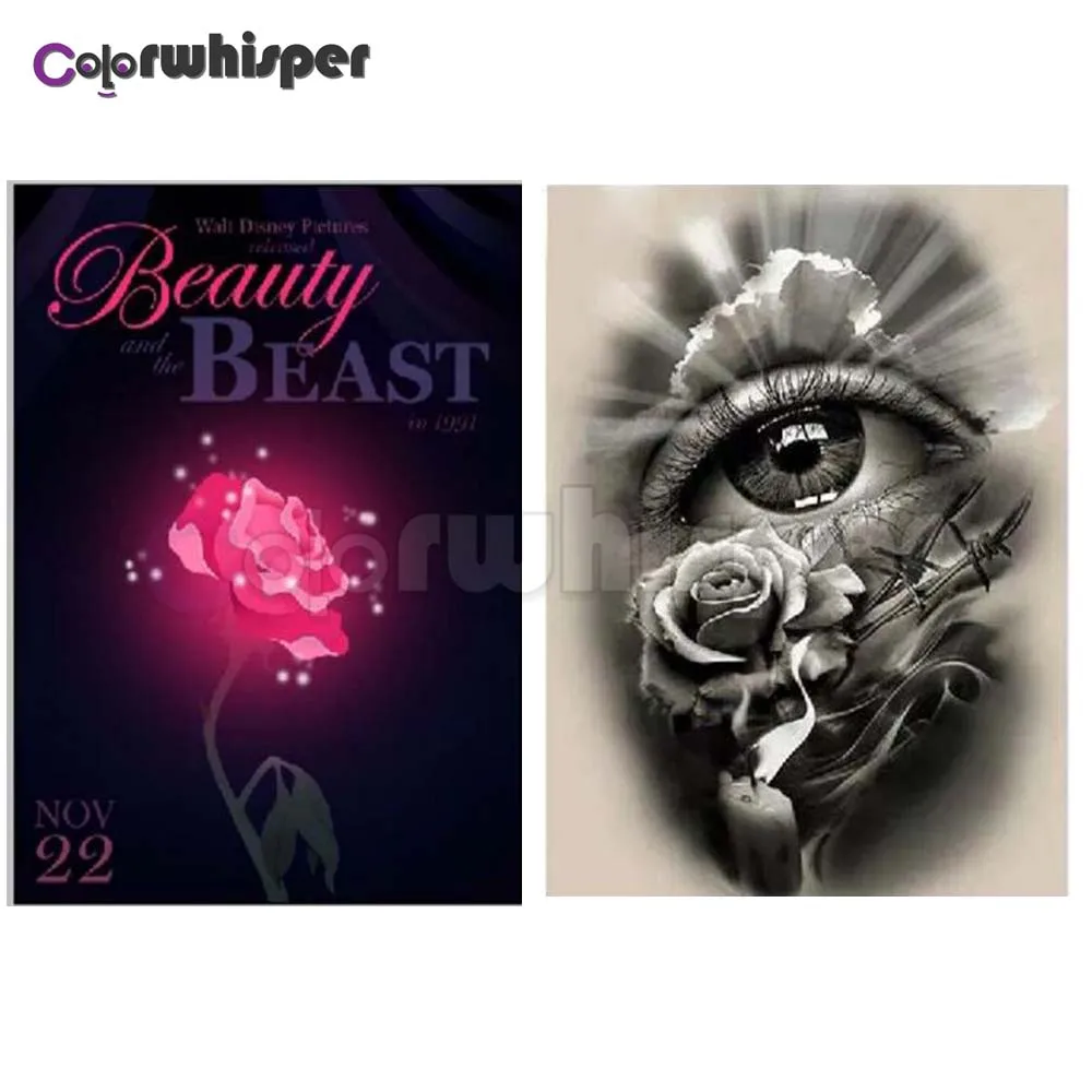 

Алмазная живопись, полная вышивка квадратными/круглыми стразами, 5D глаза, роза, алмазная живопись, вышивка крестиком, кристальная мозаика, к...