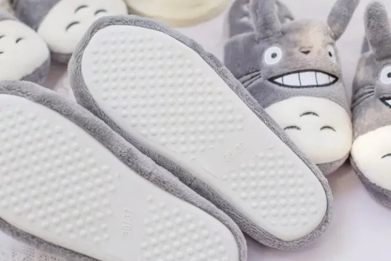 Totoro/женские нескользящие домашние тапочки с милым котиком из мультфильма; домашние тапочки для пар; Мужская обувь для спальни; Новинка года