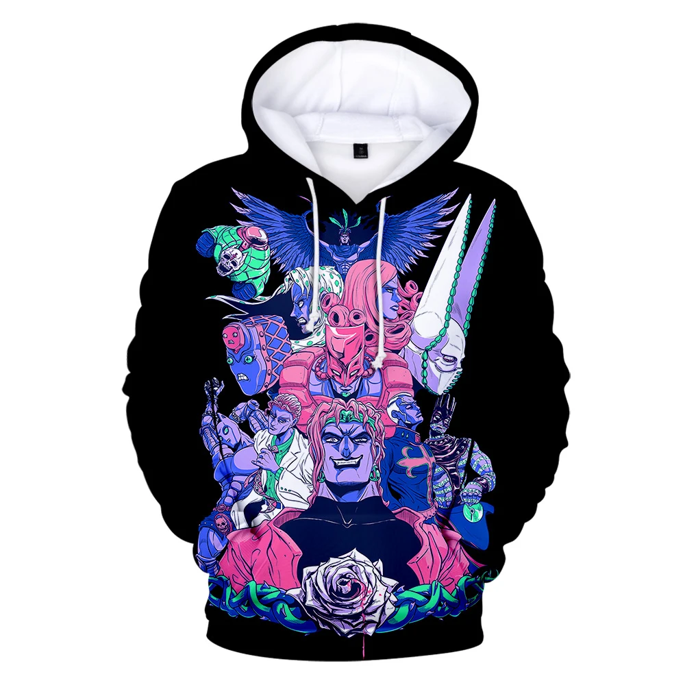 

JOJO's Bizarre Adventure Hoodie Men Women Anime 3D Print Tracksuit Pullover Hip Hop Casual Fashion