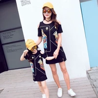 mother daughter dresses 2021 summer family clothing mom and daughter dress family matching outfits mommy and me clothes