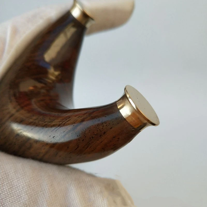 Рогатка из черного дерева с Медной головкой массива высокого качества