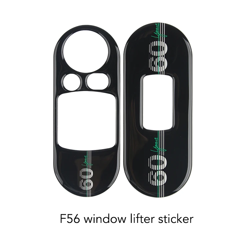F56 Window Control Автомобильный 60 годовщина эпоксидные наклейки на выходе ручная передача наклейка на интерьер для Mini Cooper S JCW F55 F56 аксессуары для хэтчбеков - Название цвета: F56 Window Control