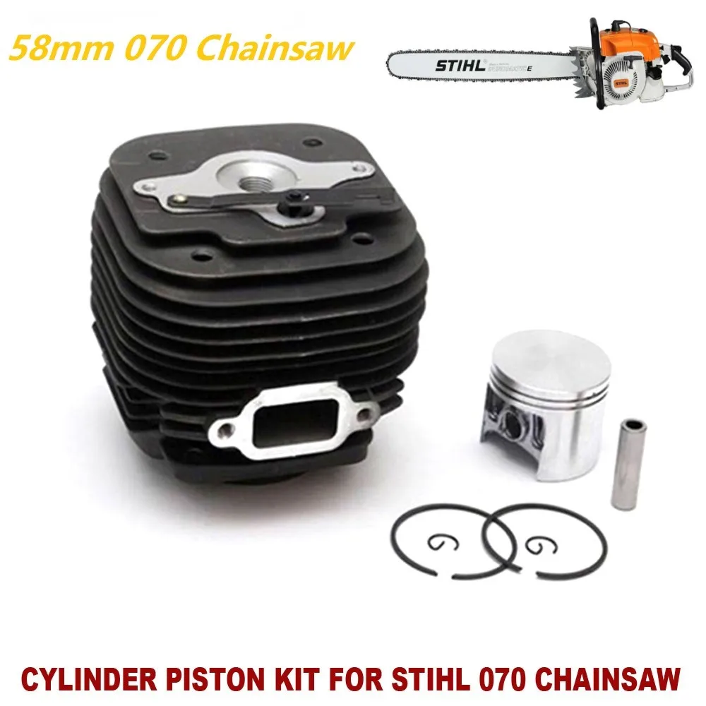 MS070 цилиндр комплект поршневого пальца кольцо 58 мм подходит STIHL 070 105.7CC 4.8KW