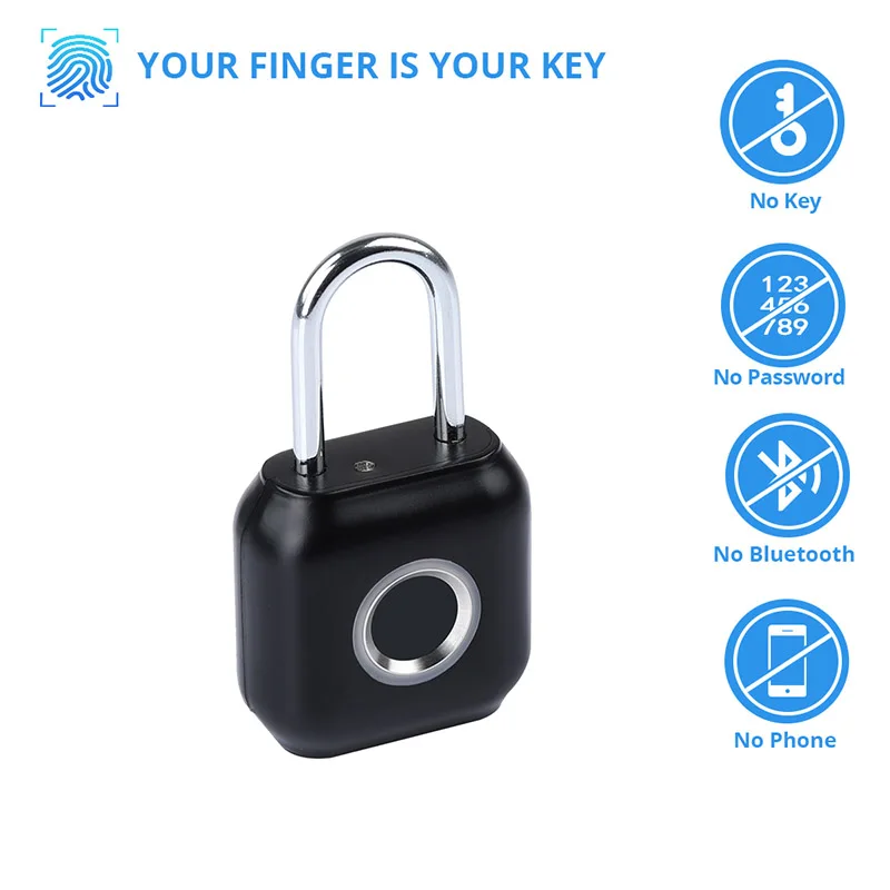 YEELOCK Fingerprint Lock Smart Padlock Thumbprint Door Padlocks Portable Anti-Theft Fingerprint Lock For Xiaomi Eco-System Brand