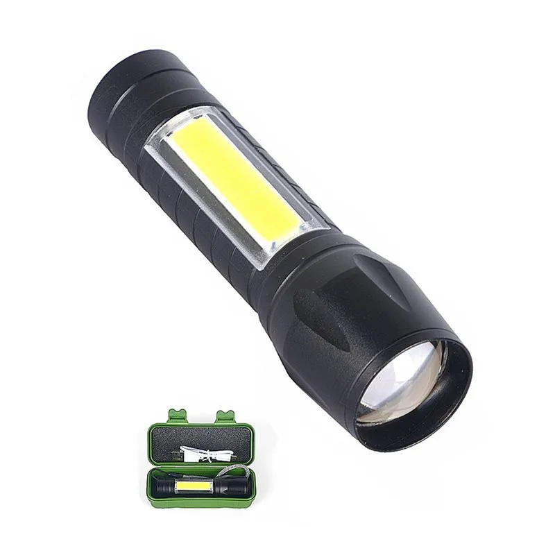 

Xp-g Q5 Built In Battery Zoom Focus Mini Led Flashlight Torch Lamp 2000 Lumens Adjustable Penlight Waterproof Light Outdoor