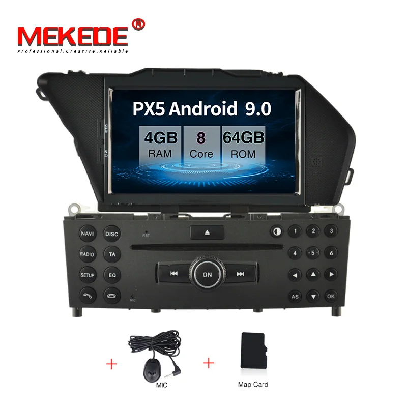 PX5 car dvd 2+ 16G Android 9,0 автомобильный dvd-плеер для BENZ GLK/GLK X204/GLK 300/GLK 350 gps автомобильное мультимедийное устройство приемник Поддержка DVR DAB wifi - Цвет: PX5 car dvd