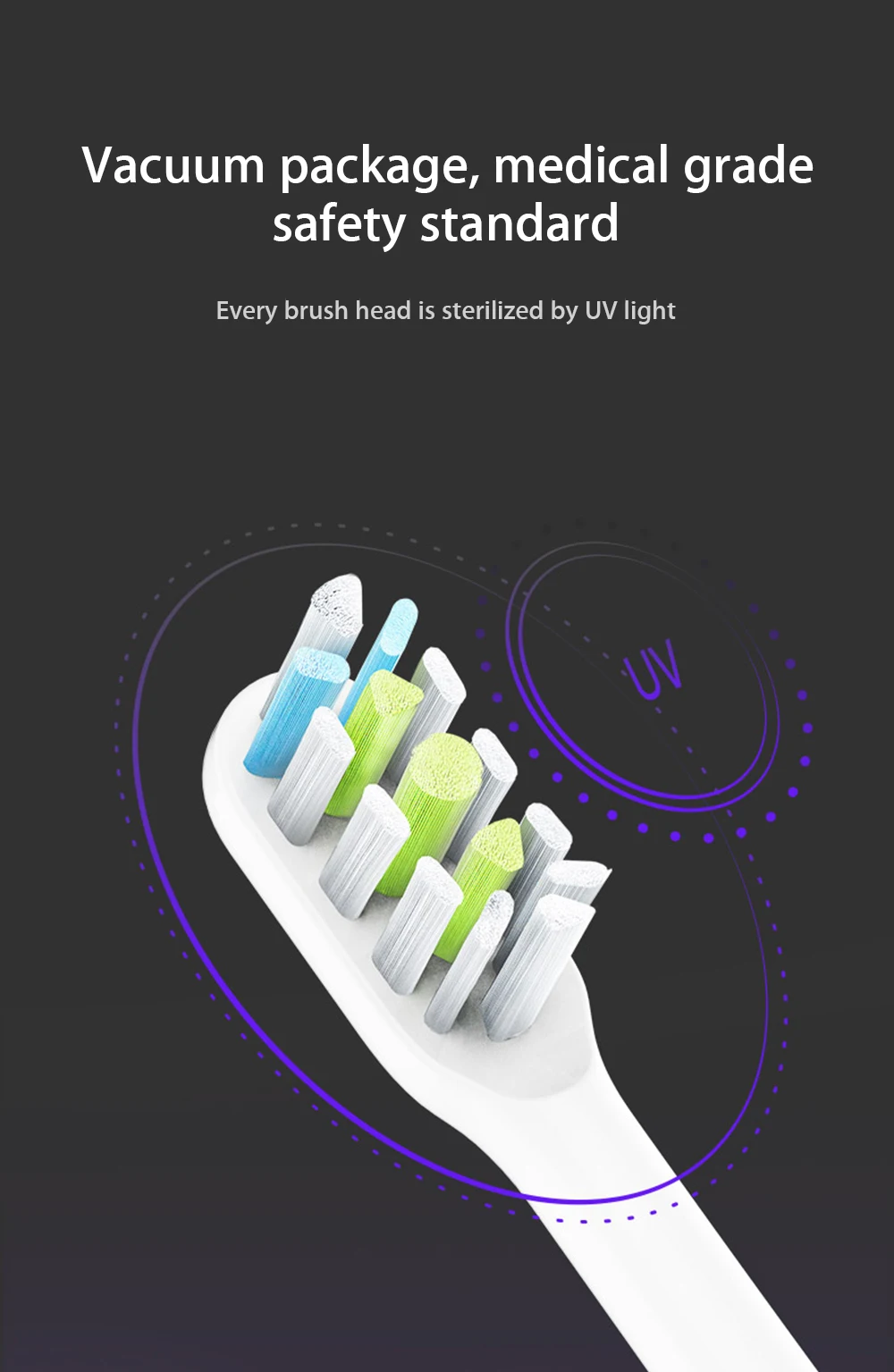 Оригинальная Xiaomi Soocare X3 2 шт SOOCAS сменная электрическая головка для зубной щетки SOOCAS/Xiaomi Mijia SOOCARE X3 головка щетки