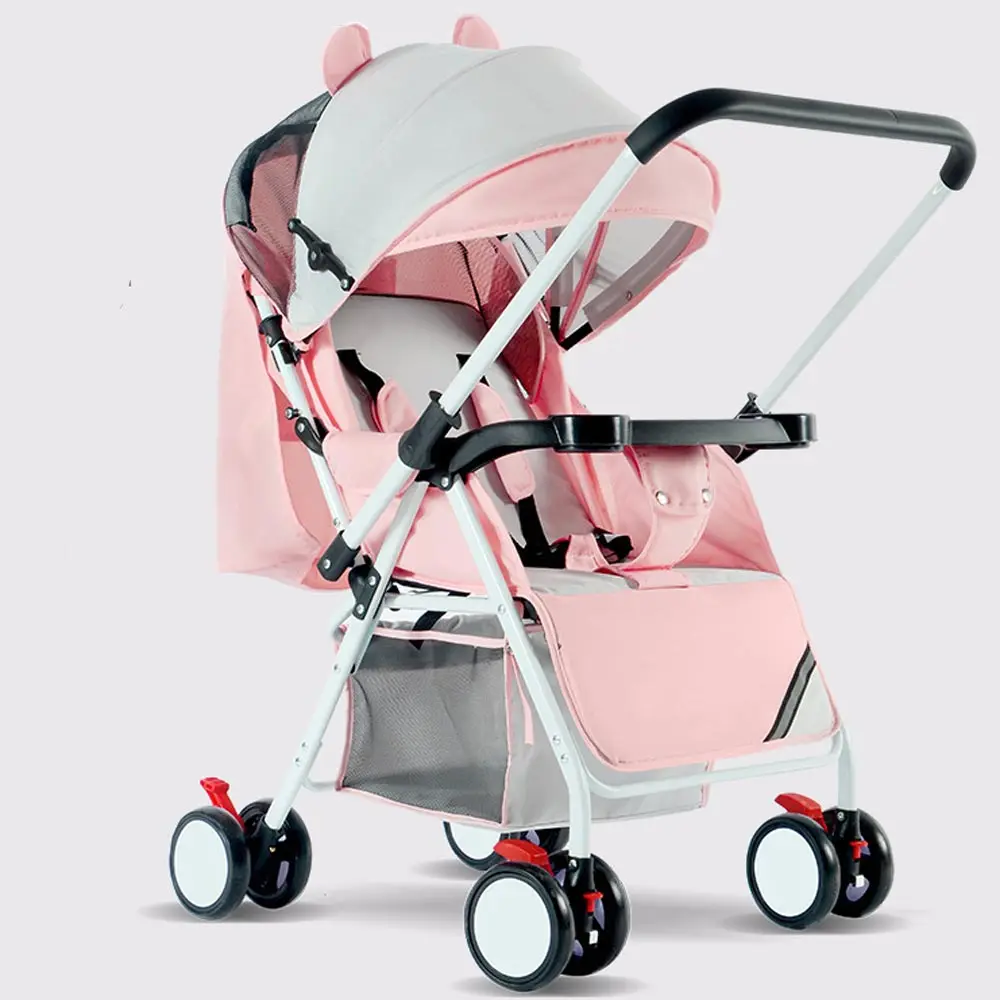 Детская коляска ультра светильник и удобный складной может сидеть лежать на