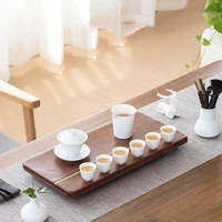 natural bamboo tea tray handmade chinese table modern tea tray water storage drainage bandeja de bambu kitchen teaware de50cp