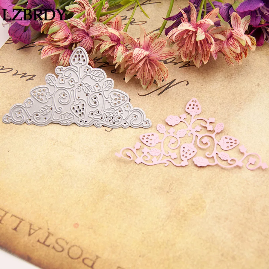 209 новые металлические Вырубные штампы с изображением листьев клубники Alinacraft для