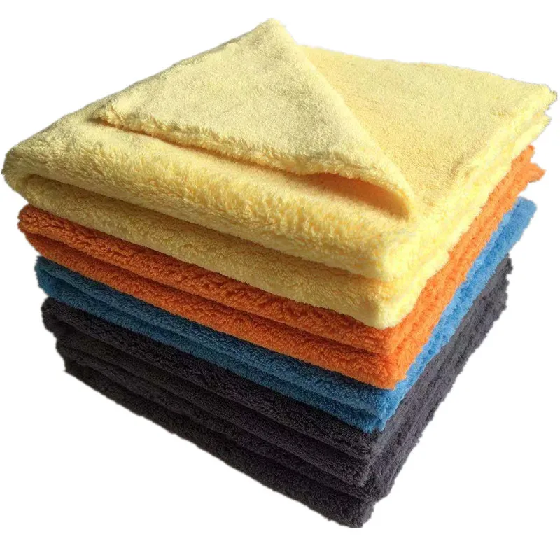 Деликатные обрезные полотенца, восковые полотенца, полотенца из микрофибры для мойки и сушки автомобилей, мягкие коралловые бархатные поло...