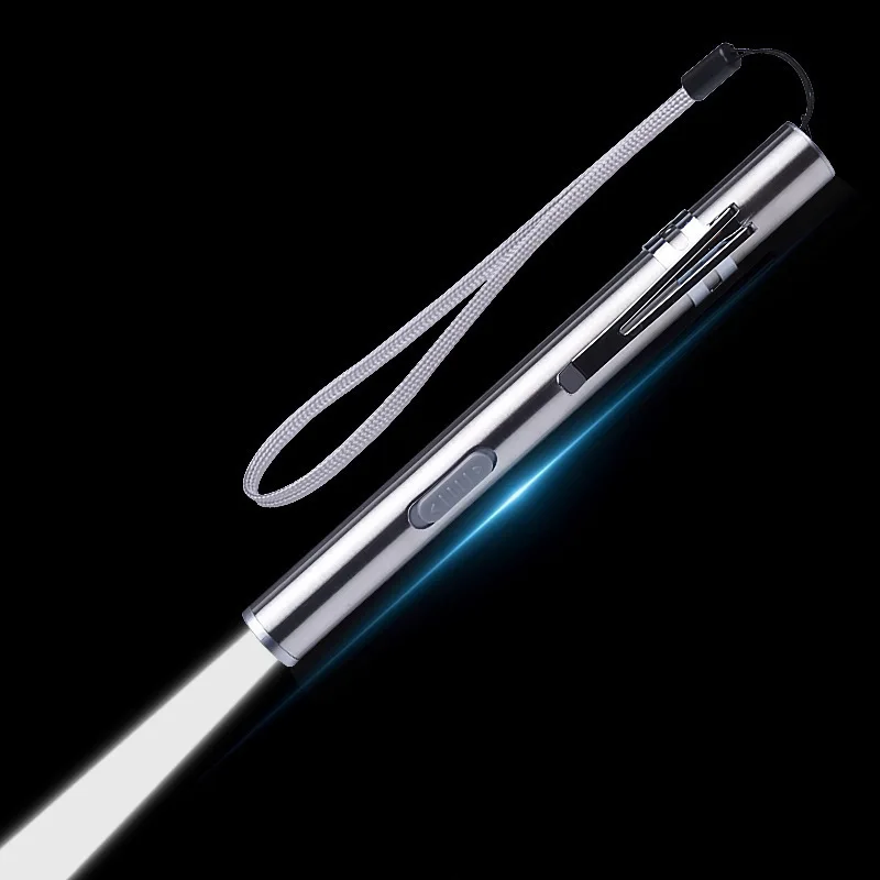 Mini Pocket Torch Super Bright LED Flashlight USB Rechargeable Pen Camping Lamp For Outdoor Night Lighting | Освещение