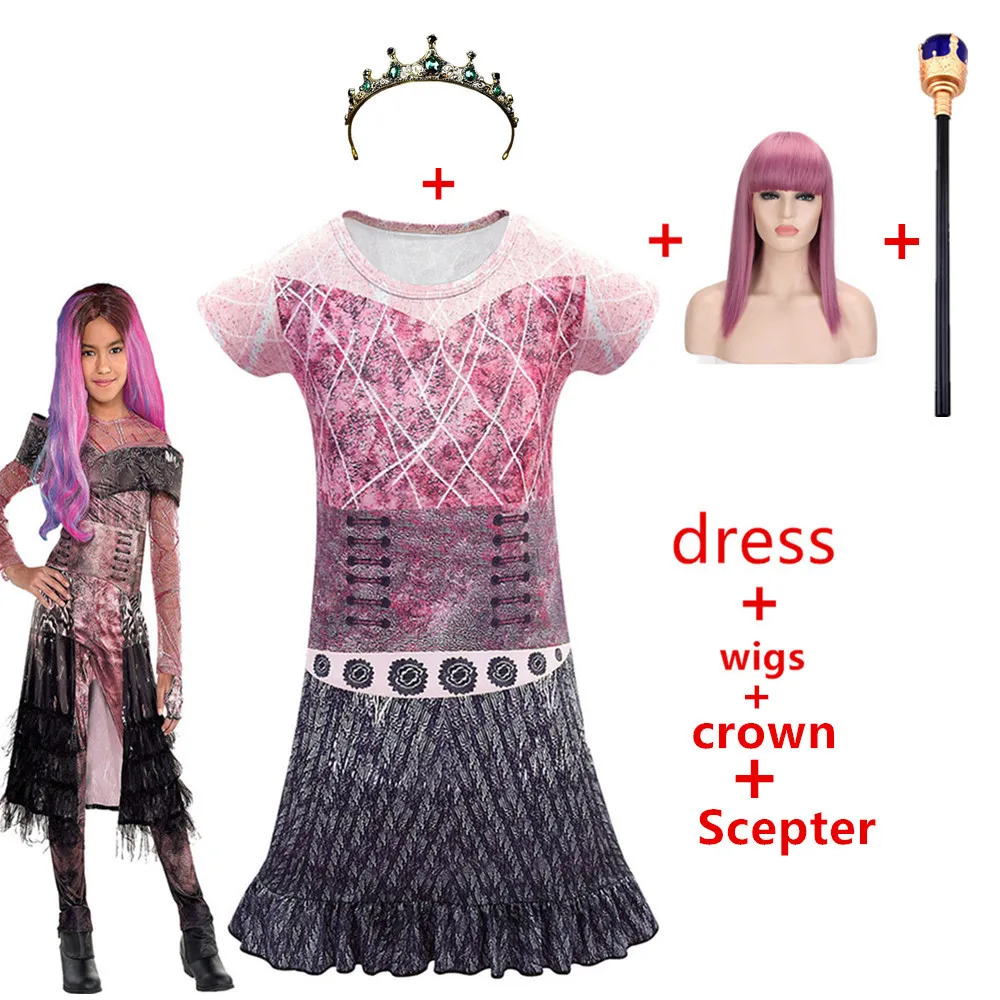 Лидер продаж костюмы для косплейный фантазийный костюм evie Descends 3 Одри девочек на