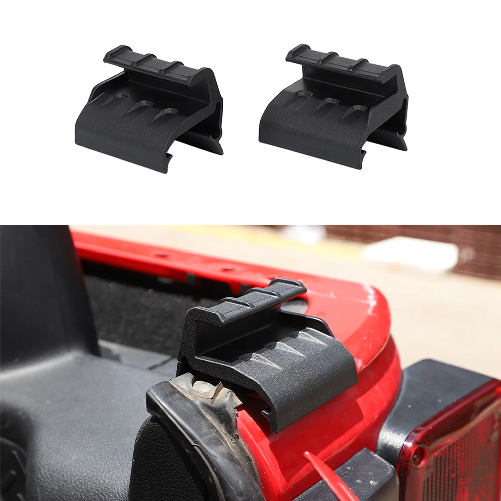 

Rear Soft Top Roof Window Bar Retainer for Jeep Wrangler JK 2007-2017 Unlimited 2/4-Doors Car Exterior Accessories ABS Black