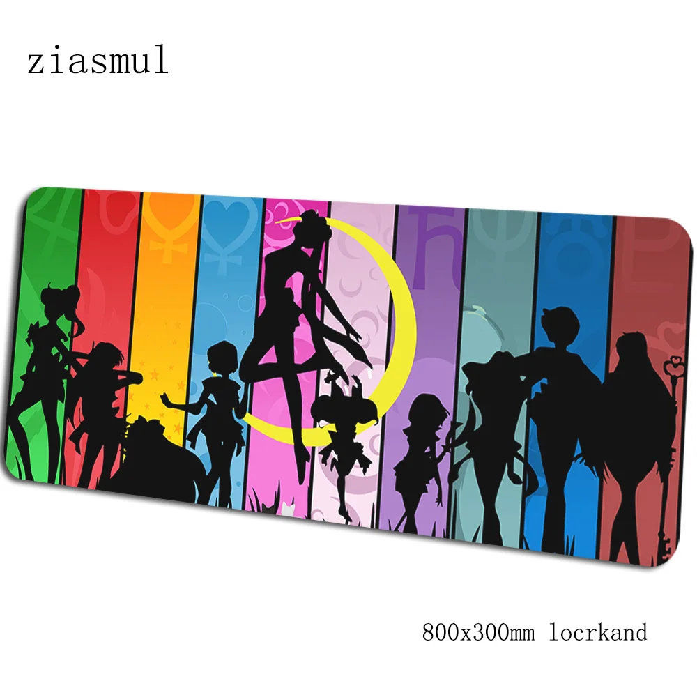 Sailor moon padmouse 80x30 см игровой коврик для мыши милый большой коврик для мыши геймер компьютерный Настольный коврик для ПК notbook mousemate - Цвет: pattern 5