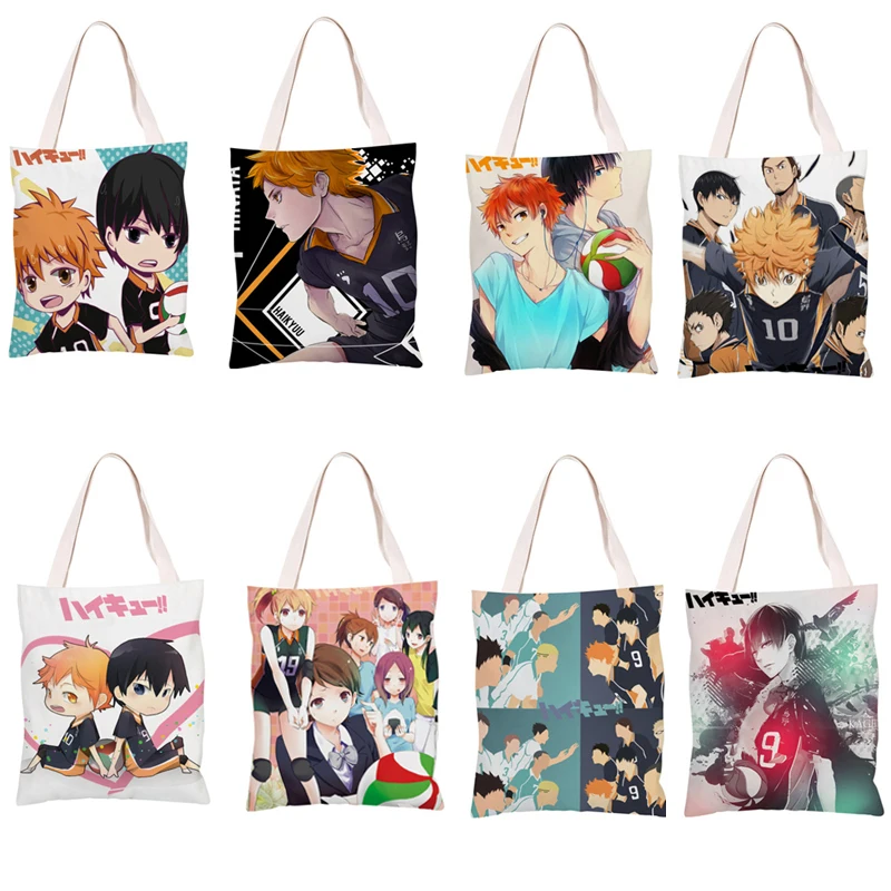 Haikyuu!! Shimizu Kiyoko Lev Haiba Yaku Morisuke Kozume Kenma Tobio Kageyama Shoyo Hinata Satchel Bag Shoulder Student Handbag - купить по