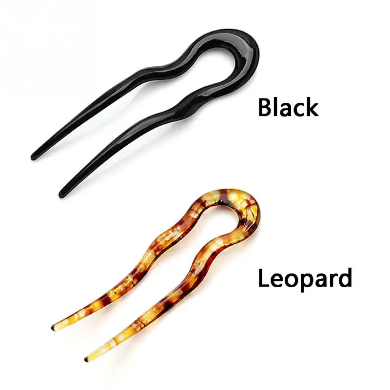 Женская черная волшебная Гибкая заколка для волос пластиковая шпилька зажимы