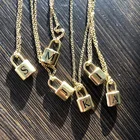 Цепочка-ошейник женская из нержавеющей стали, A-Z, Подарочные ожерелья украшения