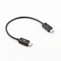 micro usb type b male to micro b male 5 pin converter otg adapter lead data cable 17cm