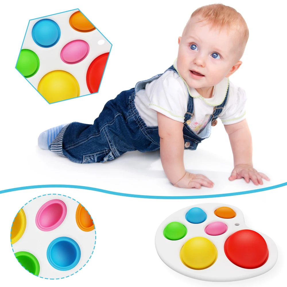 

Simple Dimple Fidget Sensory Toy Set Stress Relief Toy Autism Anxiety Relief Stress Pop Bubble Fidget Sensory Toy For Kids Adult