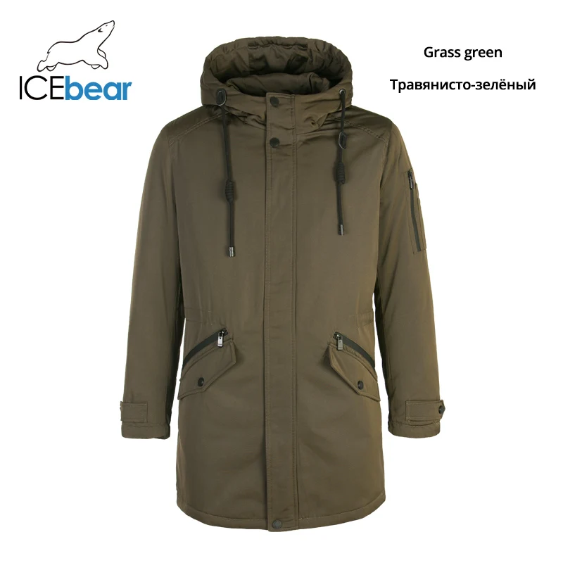 ICEbear, новинка, пуховик для мужчин, зимняя Новинка, длинная Мужская куртка, высокое качество, теплая верхняя одежда, пальто для мужчин, брендовая одежда MPN317946 - Цвет: 8390
