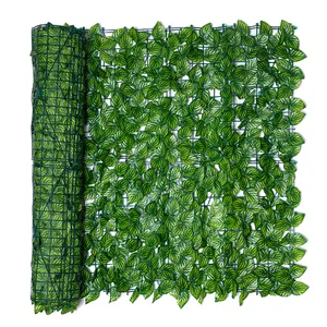 Искусственные листья, садовый забор, экранирующий рулон, защита от УФ-излучения, искусственный забор, озеленение стен, плющ, садовый забор