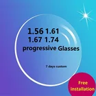 Асферические Линзы для очков, очки для чтения при близорукости, 7-10 дней, 1,56, 1,61, 1,67, 1,74
