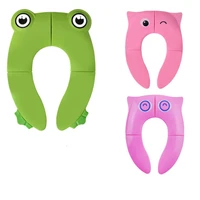 portable kids travel potty seat pad baby folding toilet training pot cover toddler urine assistant cushion children frog seater