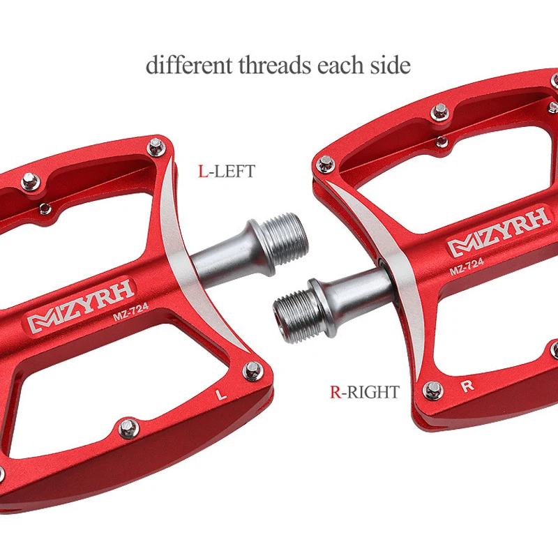 

Mountain bike pedal aluminum alloy flat pedal 3 bearing composite 9/16 mountain bike pedal non-slip bicycle pedal accessories