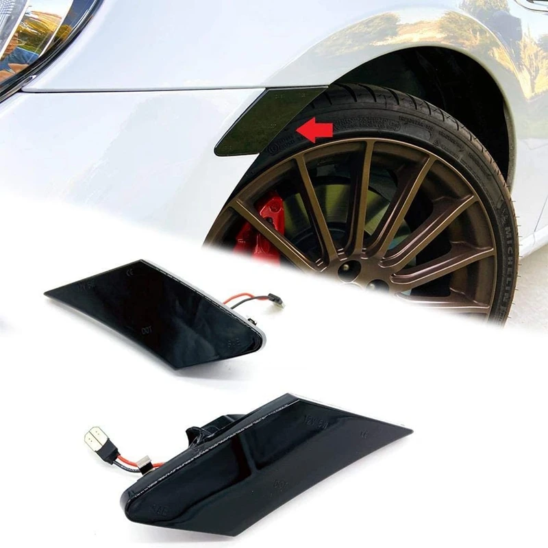 

Светодиодная дымовая линза, передний боковой маркер, светильник Тель поворота, пассажирская сторона для Scion FR-S Subaru BRZ Toyota 86 2013-2020