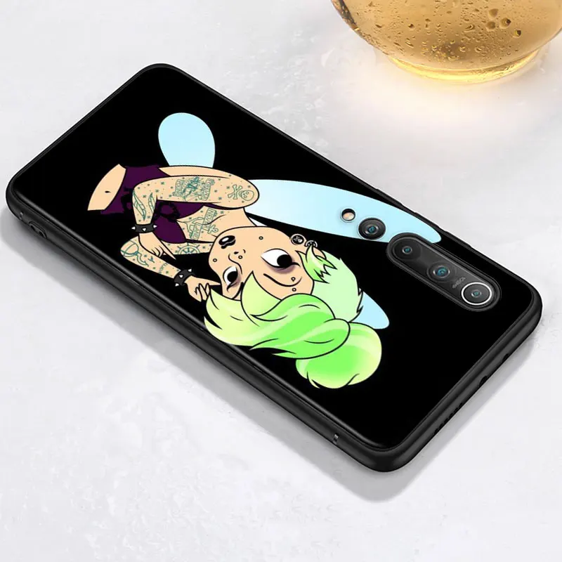 Silicone Black TPU Cover Disney Princess Tattoo For Xiaomi Mi 11 11i 10i 10T 10 9T 9SE 8 Ultra Lite Pro 5G Soft Phone Case | Мобильные