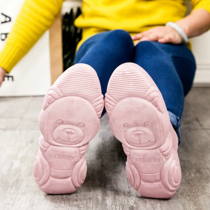 Новинка 2019 осенние модные кроссовки сетчатые дышащие спортивные женские носки