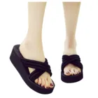 Шлепанцы Женские дышащие, пляжные сандалии, танкетка, домашние тапочки