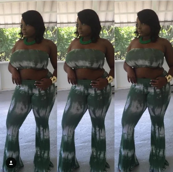 Брюки-клеш с принтом тай-дай укороченный Топ без бретелек и широкие брюки