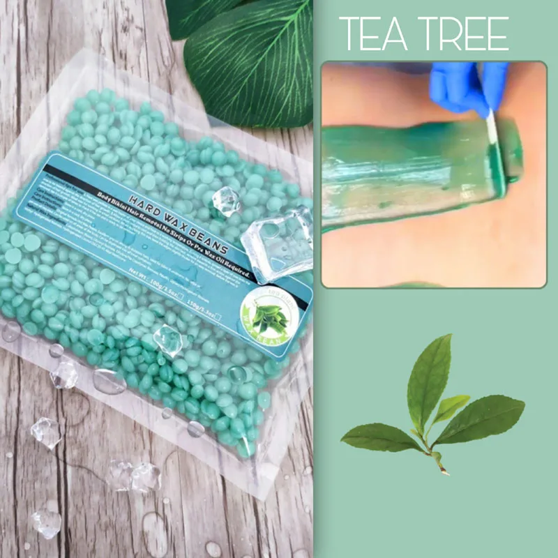 

Hard Wax Beads 300g Stripless Depilatory Waxing Pellets Solid Film Pearls Painless Gentle Hair Removal of Full Body Face Bikini