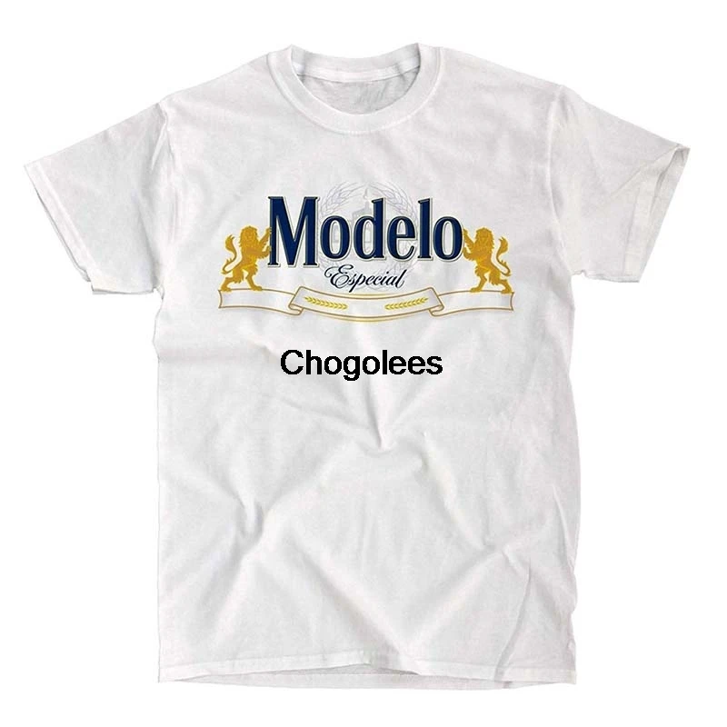 Мужская футболка с логотипом белое пиво |